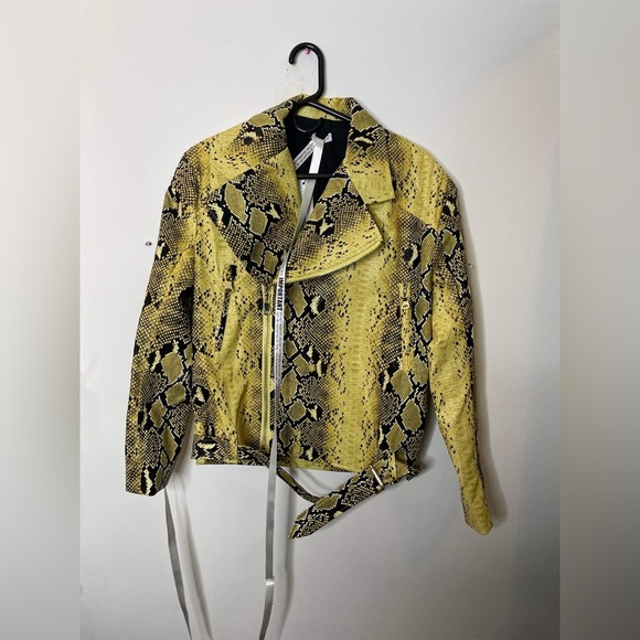 Mistress, rocks, snake, Print Oversized Biker Jacket size xs - Picture 12 of 12